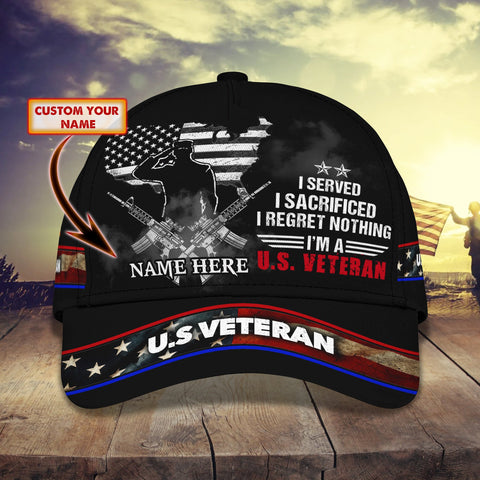 ATM2K - Personalized Name Cap05 - VETERAN Gift for Veteran Day