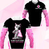 3D Breast Cancer Cat No One Fight Alone Hoodie T-Shirt Sweatshirt SU110304