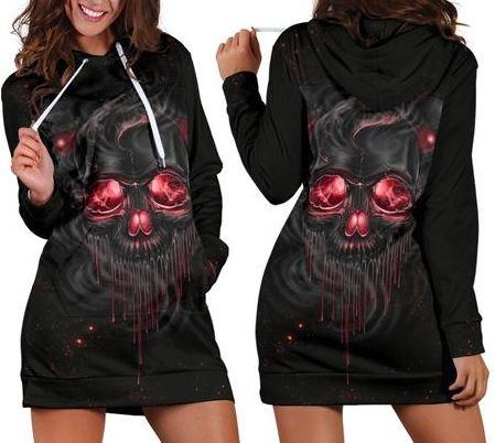 Smelting Skull Hoodie Dress