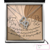 Artistic Gift for Your Dear Grandma on Mother's Day Custom Message Card Necklace HN