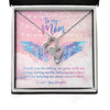 Thank You For Letting Me Grow With My Wings Message Card Necklace Gifts for Mom HN
