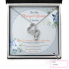 Bonus Mom Necklace: Gift For Mother's Day Strongest Woman I Know, Custom Flower Message Card HN