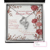Bonus Mom Necklace: Gift For Mother's Day Super Awesome Bonus Mom, Custom Vintage Message Card HN