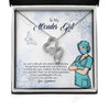Grandmother Necklace: Gift For Mother's Day Grandmother Of A Superhero, Meaningful Message Card HN