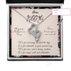 Loving Flower Gift for your special Nana on Mother's Day Custom Message Card Necklace HN