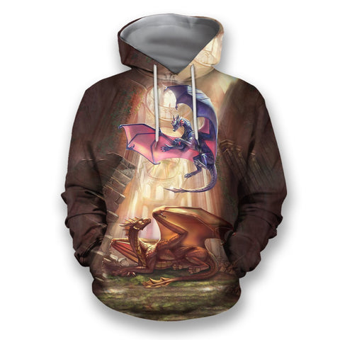 Unisex Hoodie All Over Printed Dragon Shirts