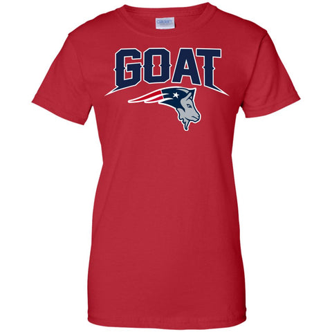 Red Goat Brady Patriotic Ladies' 100% Cotton T-Shirt - designfullprint