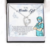 Grandmother Necklace: Gift For Mother's Day Grandmother Of A Superhero, Meaningful Message Card HN
