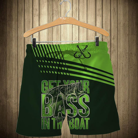 Men Shorts Get your Bass in the Boat