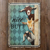 Goat Nice Butt Restroom Customized Classic Metal Signs