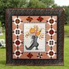 Halloween Witch Quilt Blanket Comforter Bedding Home Decoration ND