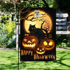 Happy Halloween Pumpkin Ghost Black Cat Double Sided Halloween Garden Flag For Outdoor Yard Decoration Home Decor ND
