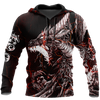Men Hoodie Red Black Tattoo  Dragon Hoodie T Shirt For Men and Women HAC190502-NM
