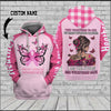 Breast Cancer They whispered to her 03 Custom Hoodie