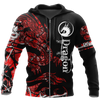 3D Armor Tattoo and Dungeon Dragon Hoodie TShirt for Men and Women AZ081103