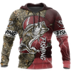 Men Hoodie HC Bass fishing Sport - Red version