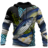 Saltwater Fishing on skin 3D all over shirts for men and women
