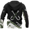 Men Hoodie Fishing bass camo