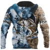 Men Hoodie Sea Bass Fishing Huk up Gear 3D Shirts for Men and Women