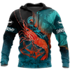 Shrimp on the helm 3D all over printing shirts for men and women
