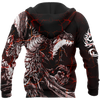 Men Hoodie Red Black Tattoo  Dragon Hoodie T Shirt For Men and Women HAC190502-NM