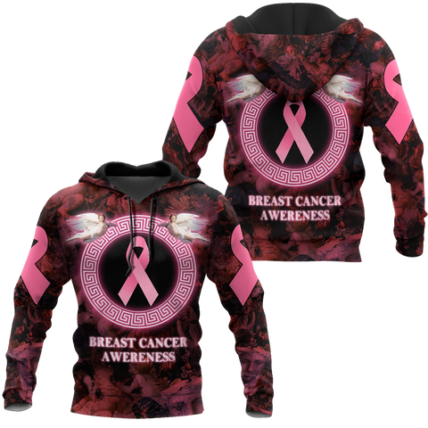 3D Angel Breast Cancer Awareness Hoodie T-Shirt Sweatshirt SU110301