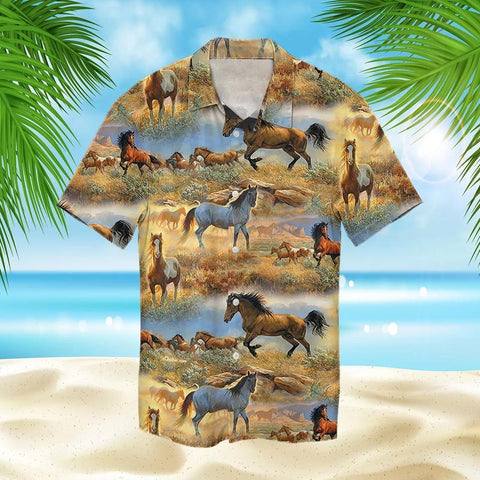 Horse Hawaiian Shirt Summer Beach Clothes Outfit For Men Women ND