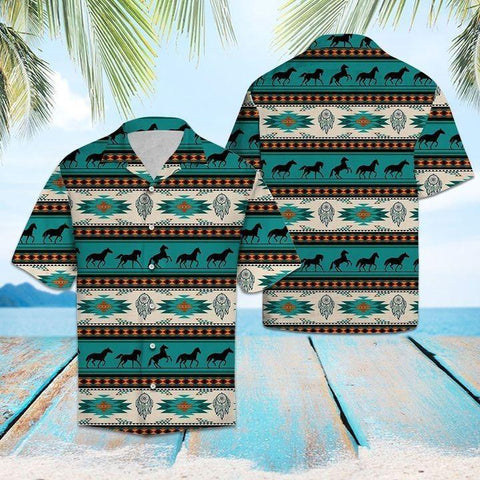 Horse Native Hawaiian Shirt Summer Beach Clothes Outfit For Men Women ND