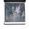 Elegant Gift for your Beloved Grandmother on Mother's Day with Flowers and Wing Message Card Necklace HN