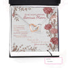 Bonus Mom Necklace: Gift For Mother's Day Super Awesome Bonus Mom, Custom Vintage Message Card HN