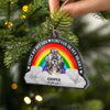 Pawprints Forever In My Heart Dog Memorial Gift Pet Memorial Ornament Custom Ornament