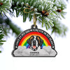 Pawprints Forever In My Heart Dog Memorial Gift Pet Memorial Ornament Custom Ornament