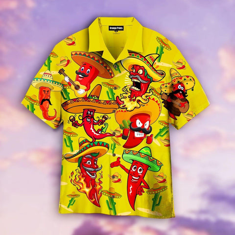 Lets Fiesta Hot Chili Pepper Hawaiian Shirt Summer Beach Clothes Outfit For Men Women ND