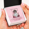 To My Mom Breast Cancer Message Card Necklace, Breast Cancer Jewelry, Gifts for Breast Cancer Survivors, Gifts for Mom HN