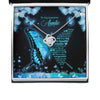 Butterfly Gift for Your Awesome Auntie on Mother's Day Message Card Necklace HN
