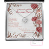 Bonus Mom Necklace: Gift For Mother's Day Super Awesome Bonus Mom, Custom Vintage Message Card HN