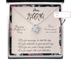Loving Flower Gift for your special Nana on Mother's Day Custom Message Card Necklace HN