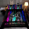 Halloween Bedspread Into The Darkness We Go Bigfoot and Bear Bedding Set