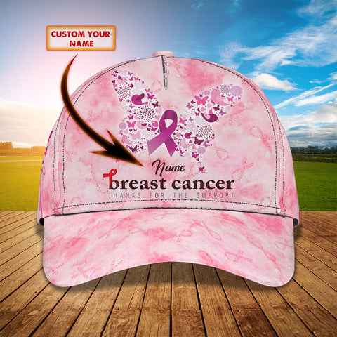 Breast Cancer - Personalized Name Cap - PT97 - Dp324