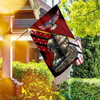 Honor The Fallen - Veterans House Flag - Red