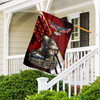 Honor The Fallen - Veterans House Flag - Red