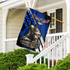 Honor The Fallen - Veterans House Flag - Blue