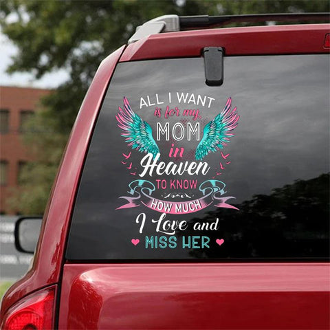 Memorial My Mom In Heaven Sticker TM