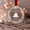 New Home Christmas Ornament, Our First Home Christmas Ornament, Custom New House Ornament, Christmas Bauble Decoration, Couple Gifts 2022 HT