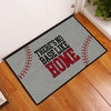 No Base Like Home Baseball Doormat