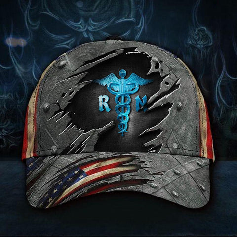 NURSE FLAG HAT 3D PRINTED AMERICAN VINTAGE CAP PATRIOTIC NURSE STATE CAP WOMEN GIFT Classic Cap Gift , America Cap, Cap All Over Printed