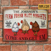 Personalized Chicken Nuggets Come Customized Classic Metal Signs