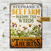 Personalized Bee Farm Feeding The Bee Customized Classic Metal Signs
