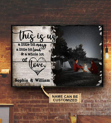 Personalized Camping A Little Bit Of Poster