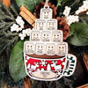 Personalized Christmas Ornament Hot Chocolate Marshmallows Mug Merry Christmas Kids names Family Ornament 2022 Personalised HT